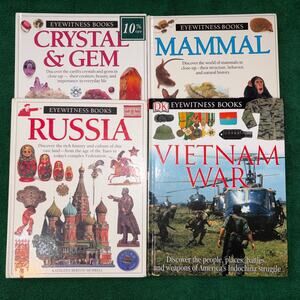 HOMESCHOOL RESOURCE (4) EYEWITNESS BOOKS ILLUSTRATED